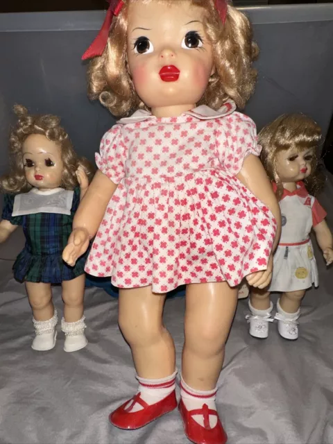 Vintage Two 10" Tiny Terri Lee Walker, and Terri Lee Walker16”  Doll Lot