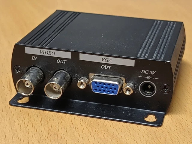 BNC To VGA Video Converter, BNC Camera Composite S-Video To VGA Converter Adapter In