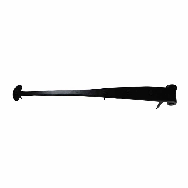 Bean Strap Pintle Door Hinge Black Hand Forged 16 1/4" | Renovator's Supply