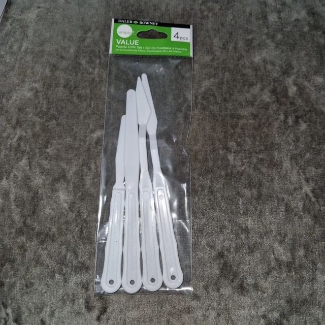 Paquete de 4 cuchillos paleta simple Daler Rowney