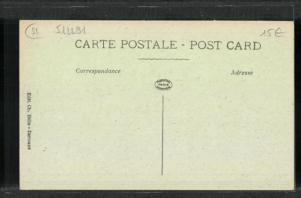 CPA Dormans, Rue de Paris, vue de la rue 2