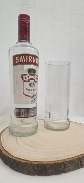 Up-cycled Smirnoff Vodka Glass