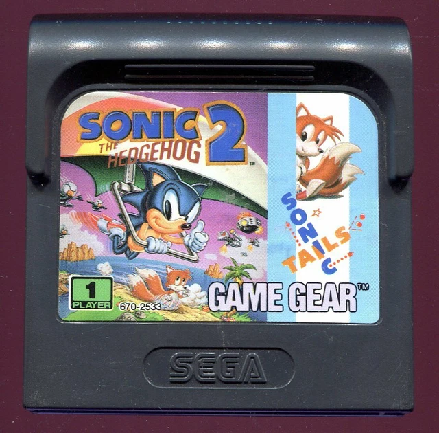 Console Sega Game Gear + Sonic Chaos – Complet – Très Bon état