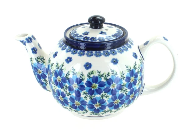 Blue Rose Polish Pottery Kalina Medium Teapot