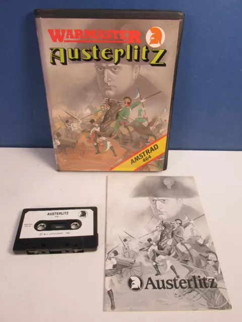 vintage AMSTRAD AUSTERLITZ CASSETTE VIDEO GAME CPC 464 664 6128
