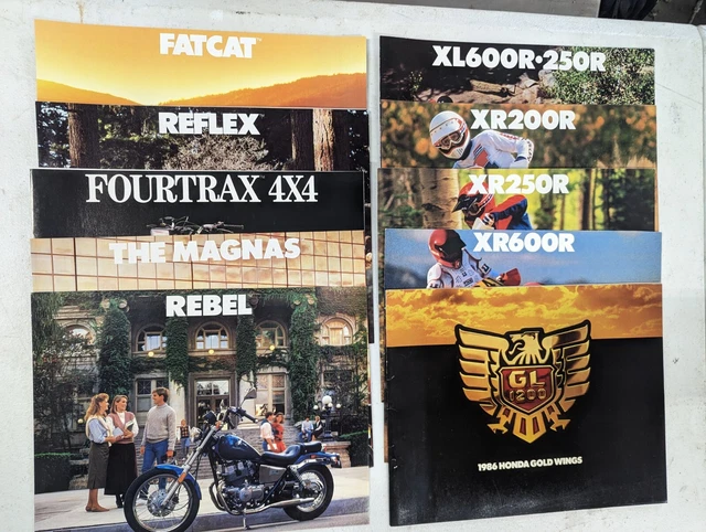 1986 Honda Motorcycles & ATV Dealer Brochures