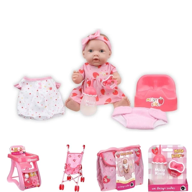 Tasking Dool MISSY KISSY TALKING Doll SET and Accessories Realistic Baby Sound and ...