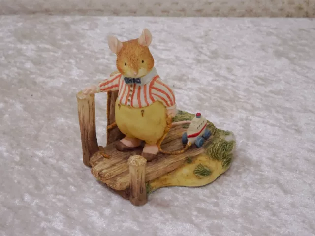 Villeroy & Boch Foxwood Tales Figura Picnic En Foxwood Harvey Mouse Vintage 1994