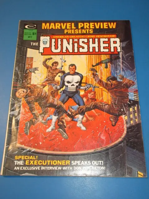 Marvel Preview Presents #1 Bronze age Origin of Punisher Key Fine+ Wow