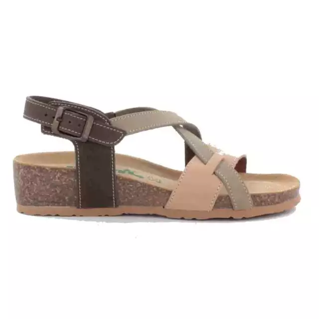 SANDALO DONNA BIO Natura Nabuk Multi Fango 12A826 EUR 59 90