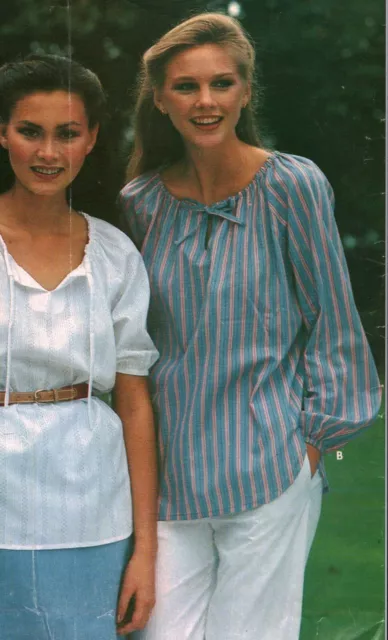6436 Vintage Butterick SEWING Pattern Misses Very Loose Fitting Tunic See & Sew