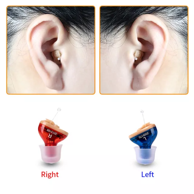 Ear Hearing Aids In-Ear Amplifier Invisible Enhancer Mini Digital Sound Voice