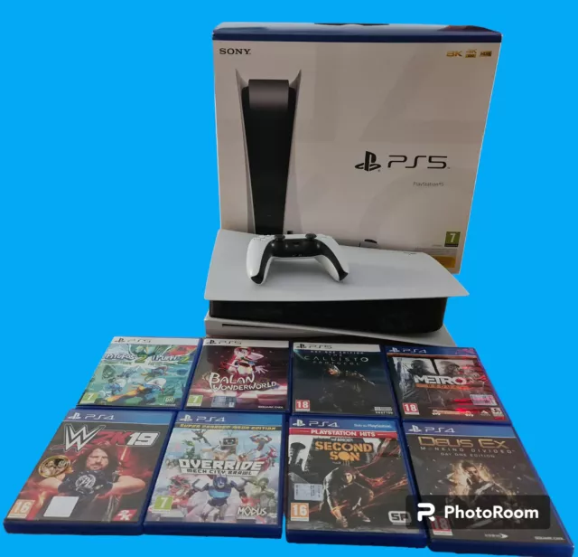 CONSOLE SONY PS5 Playstation 5 + 8 Giochi EUR 407,00 - PicClick IT