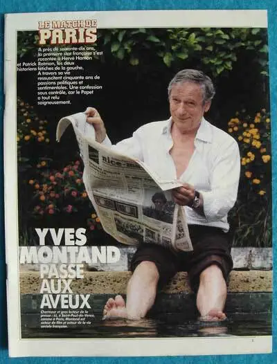 Yves Montand - coupure de presse - clipping - 1990