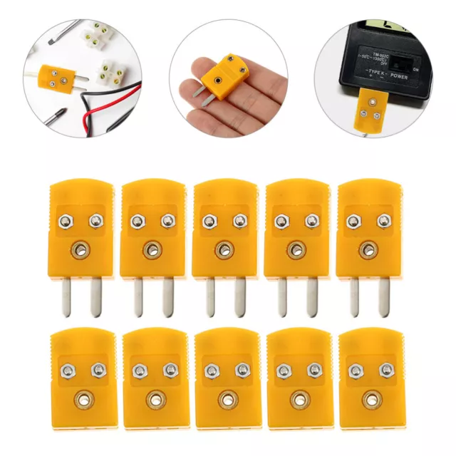 5 Sets K-Type Panel Mount Thermocouple Miniature Socket and Plug Connector
