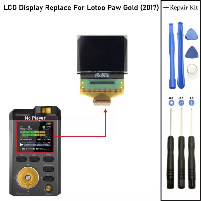 For Lotoo Paw Gold 2017 Version MP3 Audio Player (DAP) LCD OLED Display Screen