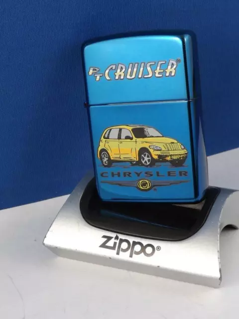 Zippo Lighter Retired Chrysler Pt Cruiser Emblem 2005 Tin Sleeve Car Collector