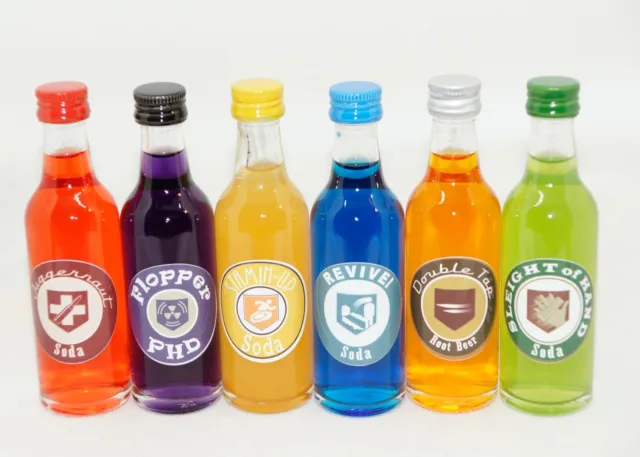 Epic 6 Pack MiniBottles Set Perk a cola Call of Duty Black Ops Zombie