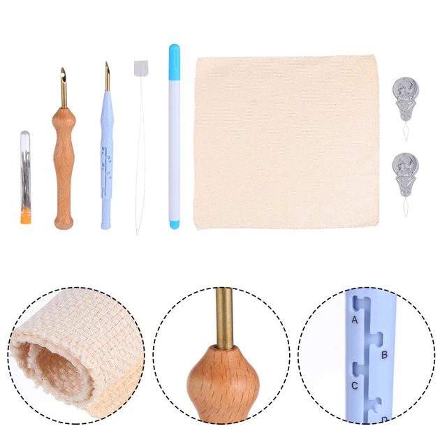 Garn-Poke-Spaß Nadelfilzen Starter-Kit Garn Punsch Nadel Tuch Werkzeug
