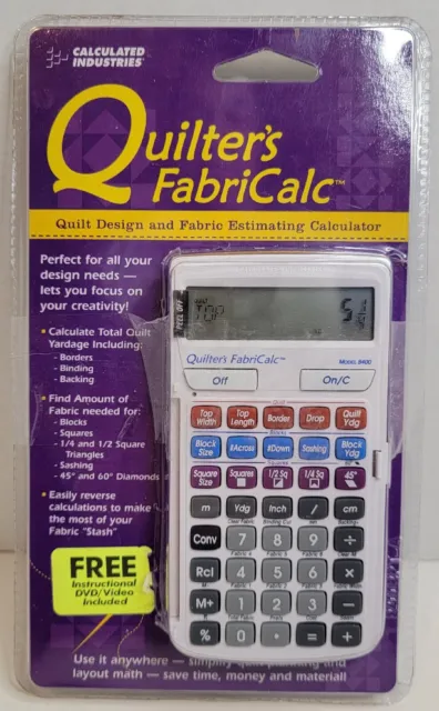 Calculated Industries Quilter's FabriCalc Design Fabric Estimate Calculator C178