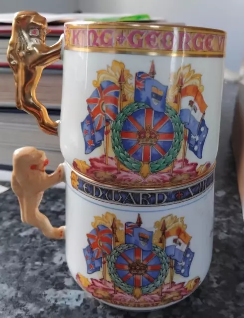 Paragon King Edward Viii  & King George Vi Coronation Souvenir Mugs Superb