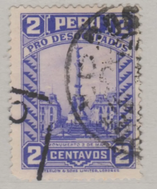 Peru Postal Tax 1933-35 2c Used South America A18P12F956