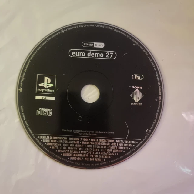 Euro Demo 35 Pour PlayStation 1 - PAL - Inclut Wip3out, Kingsley, Destrega, Spyro 2, Lammy