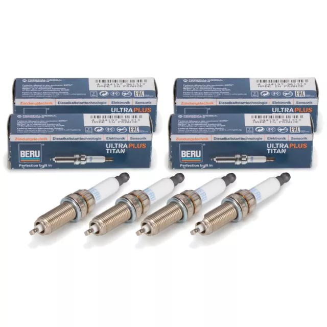 4x BERU UPT16P ULTRA PLUS TITAN Zündkerze für CITROEN BMW MINI PEUGEOT 1.6 Turbo