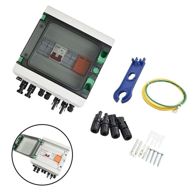 Solar Combiner Box fusible solar MCB 1PC DC 500V/1000V repuesto con SPD
