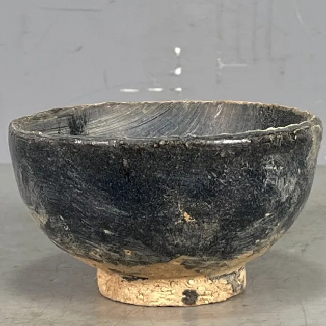 Chinese Porcelain Song Dynasty Jizhou Kiln Black Glaze Tea Cup 3.34 Inch