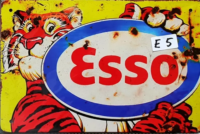 ESSO Tiger Retro Metal Tin Signs Bar Shed & Man Cave Signs