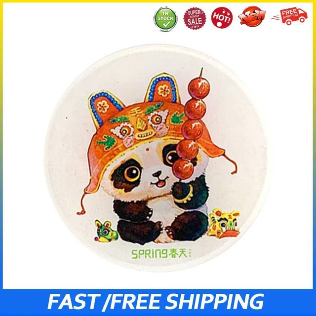 #b Minderador de aguja para decoración de soporte magnético de punto de cruz (calabaza panda)