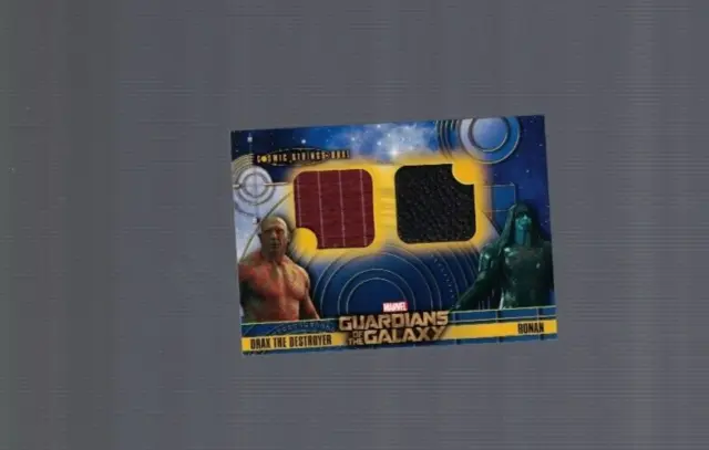 Drax Ronan Marvel Guardians of the Galaxy Cosmic Strings Dual Costume Card