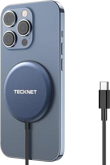 TECKNET 15W MAGNETIC Wireless Charger Compatibility With MagSafe 
