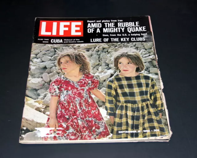 Life Magazine September 21 St 1962 Iran Earthquake