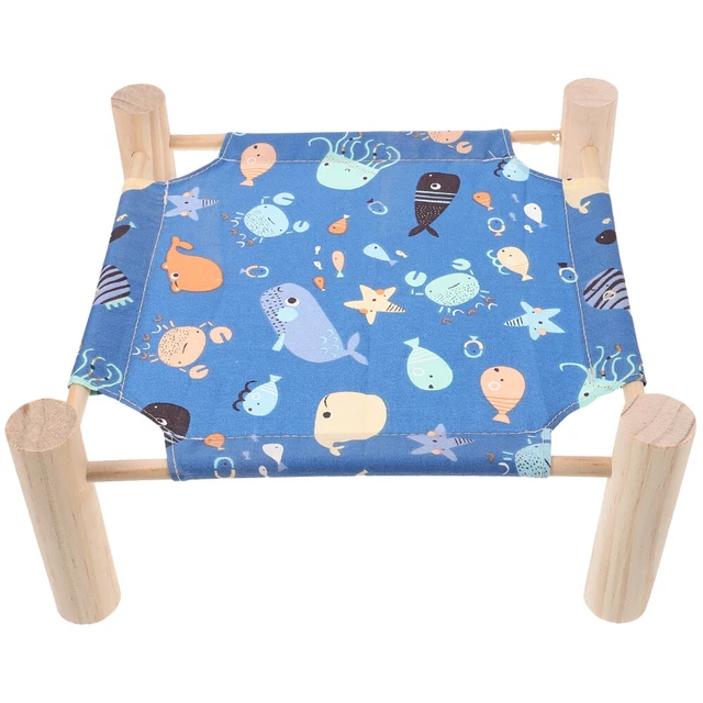 Lit de camp pour hamster surélevé, lit pour animaux de compagnie, lit amovible