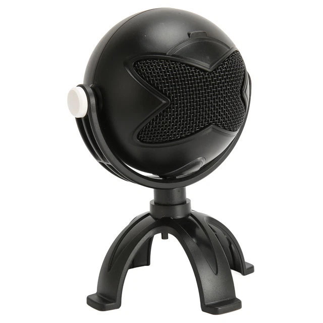USB Condenser Microphone Plug And Play Cardioid Pointing Noise Cancelling PC AU