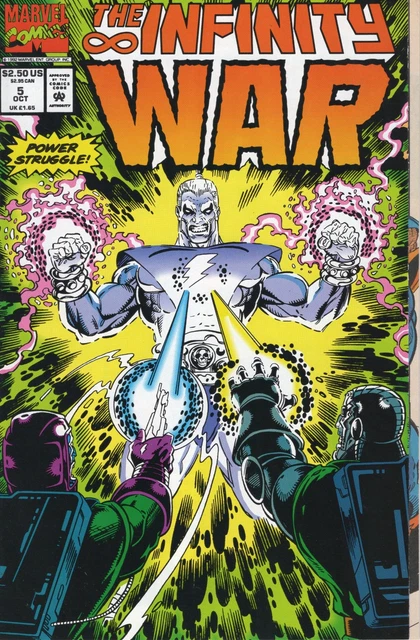 1992 Marvel The Infinity War #5 Gatefold Wraparound Cover Thanos Warlock