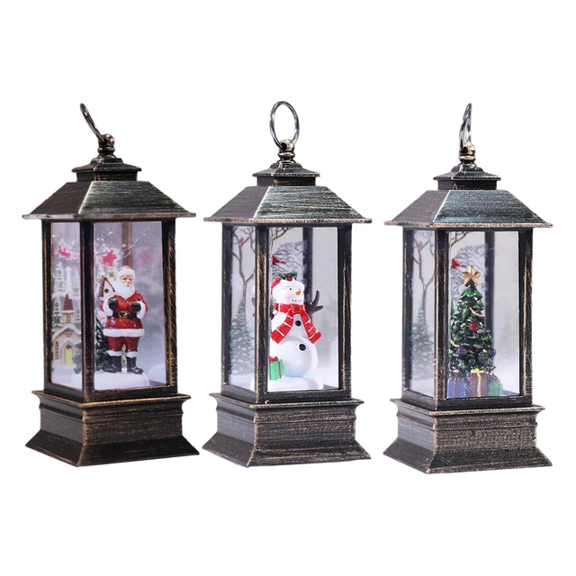 Weihnachten LED Laterne Licht Up Festival Urlaub Dekoration Ornament Garten