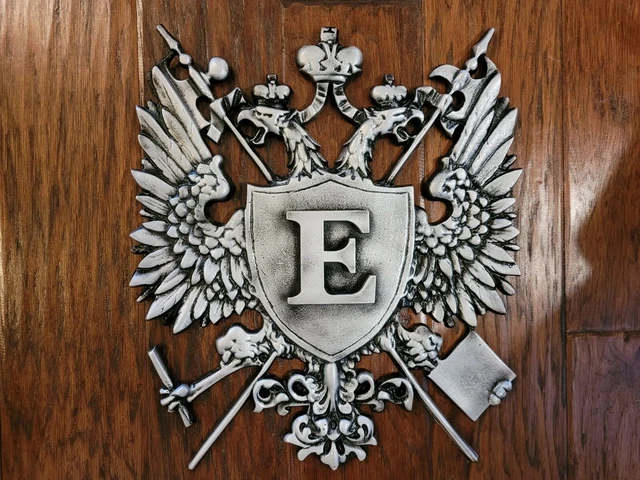 Personalized Shield with Initial, Coat of Arms Medieval Wall Plaque Metal Decor