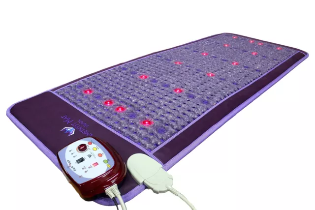 "Tapis de chauffage violet Ereada infrarouge lointain bio magnétique photon aminé Pro 29"x73"