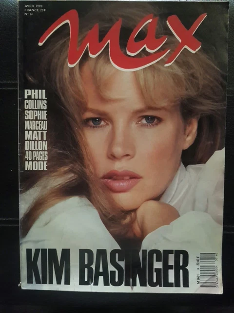 MAGAZINE MAX Avril 1990 Kim Basinger EUR 1,00 PicClick FR