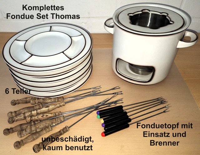 Schokofondue Set - 200 Ml Keramik-Topf Mit Teelicht