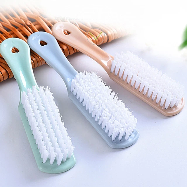Cepillo de plástico para lavar el cabello cepillo para zapatos limpieza colgado piel lavado zapatos cepillo La