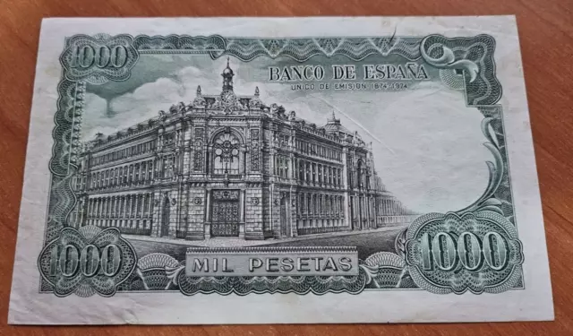 Billete de España de 1.000 Pesetas 1971 EBC (ORIGINAL) ES EL DE LAS FOTOS S/ 2W 2