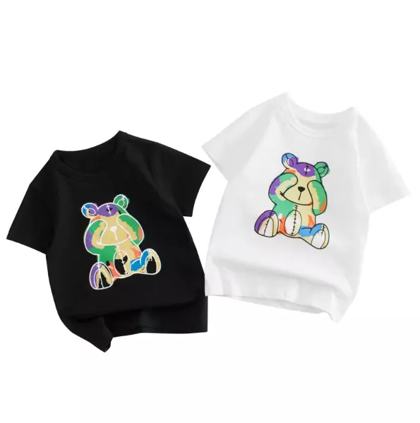 T Shirt top camicia manica corta estate sport tempo libero shirt bambini ragazzi