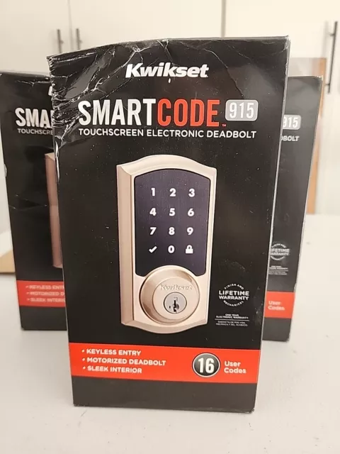 Kwikset 99150-002 SmartCode 915 Touchscreen Electronic UL Deadbolt with Smart Ke