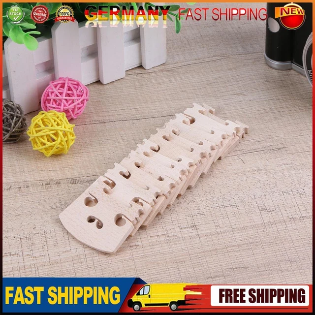 10pcs 4/4 Violin Bridges DIY Maple Fiddle Bridge Replacement Violins Accessories