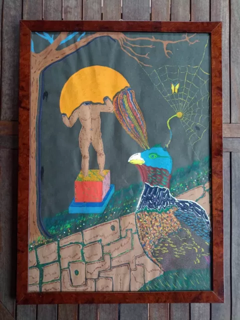 Quadro a tempera su carta - Misura 54 x 74 cm.
