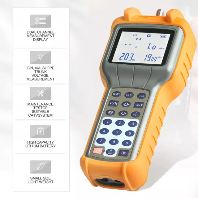 RY S110 CATV Cable Tester TV Handle Signal Level Meter DB Tester 47-870MHz USA